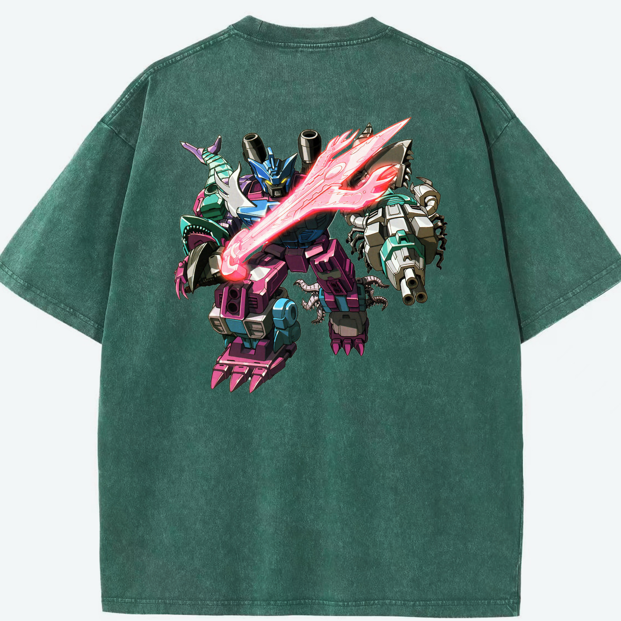 （画像用）  綿100% ヴィンテージ風 半袖Tシャツ（背面プリント）
